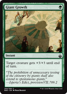 [200]【EN】【FOIL】巨大化/Giant Growth【BBD】[C][緑]