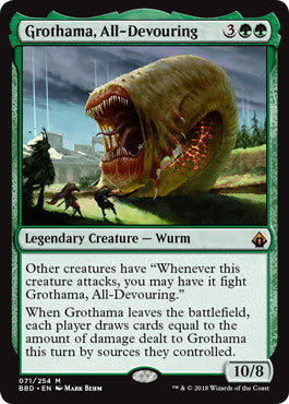 [071]【EN】【FOIL】全てを喰らうグロサーマ/Grothama, All-Devouring【BBD】[M][緑]