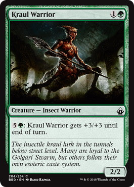 [204]【EN】【FOIL】クロールの戦士/Kraul Warrior【BBD】[C][緑]