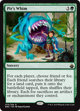 [073]【EN】【FOIL】ピールの気紛れ/Pir's Whim【BBD】[R][緑]