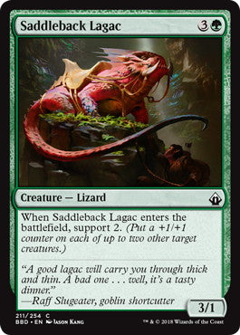 [211]【EN】【FOIL】鞍背ラガーク/Saddleback Lagac【BBD】[C][緑]