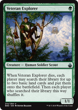 [214]【EN】【FOIL】老練の探険者/Veteran Explorer【BBD】[U][緑]