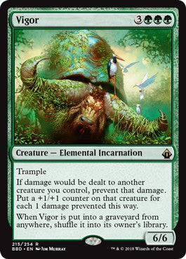 [215]【EN】【FOIL】活力/Vigor【BBD】[R][緑]