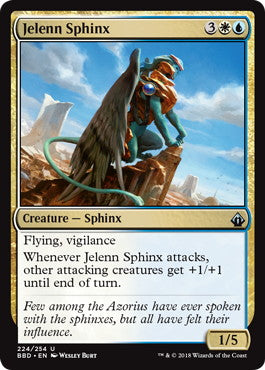 [224]【EN】【FOIL】ジェーレンのスフィンクス/Jelenn Sphinx【BBD】[U][多色]