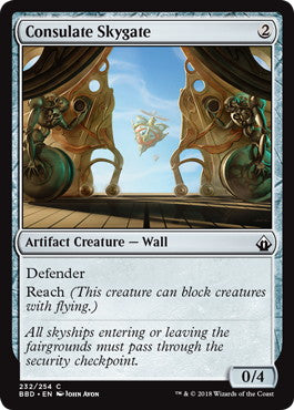 [232]【EN】【FOIL】領事府の空船口/Consulate Skygate【BBD】[C][茶]