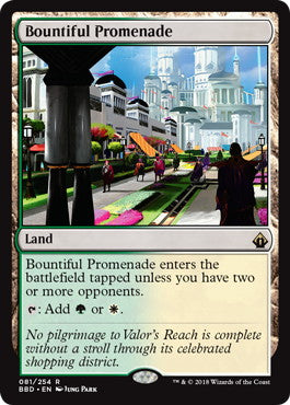 [081]【EN】【FOIL】豪勢な大通り/Bountiful Promenade【BBD】[R][土地]