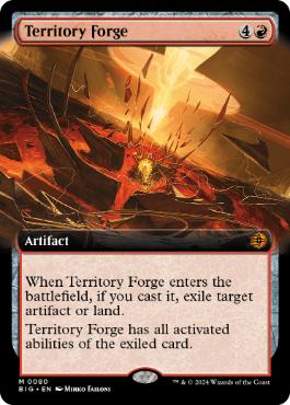 [080]【EN】■拡張アート■領土の溶鉱炉/Territory Forge【BIG】[M][赤]