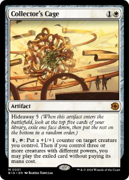 [001]【EN】【FOIL】収集家の檻/Collector's Cage【BIG】[M][白]