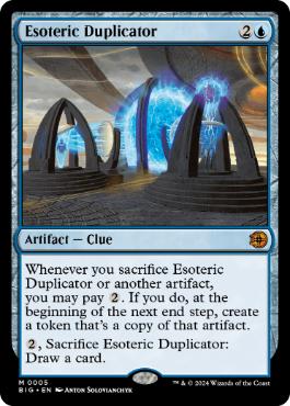 [005]【EN】【FOIL】秘密の複製機/Esoteric Duplicator【BIG】[M][青]