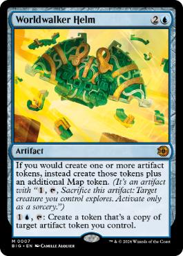 [007]【EN】【FOIL】世界歩きの兜/Worldwalker Helm【BIG】[M][青]