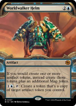 [037]【EN】【FOIL】■ショーケース■世界歩きの兜/Worldwalker Helm【BIG】[M][青]