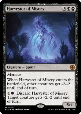 [009]【EN】【FOIL】苦難の収穫者/Harvester of Misery【BIG】[M][黒]
