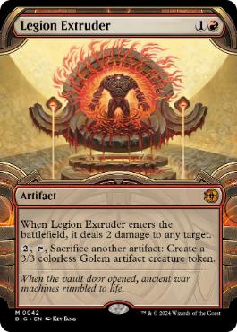 [042]【EN】【FOIL】■ショーケース■軍団の成形機械/Legion Extruder【BIG】[M][赤]