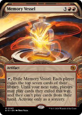 [043]【EN】【FOIL】■ショーケース■記憶の器/Memory Vessel【BIG】[M][赤]