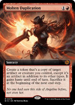 [079]【EN】【FOIL】■拡張アート■溶鉄の複製/Molten Duplication【BIG】[M][赤]