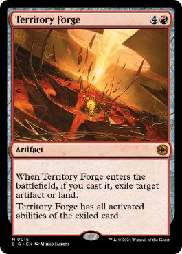[015]【EN】【FOIL】領土の溶鉱炉/Territory Forge【BIG】[M][赤]