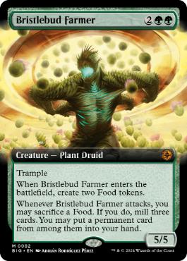 [082]【EN】【FOIL】■拡張アート■逆棘芽の農家/Bristlebud Farmer【BIG】[M][緑]