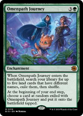 [018]【EN】【FOIL】領界路への旅/Omenpath Journey【BIG】[M][緑]