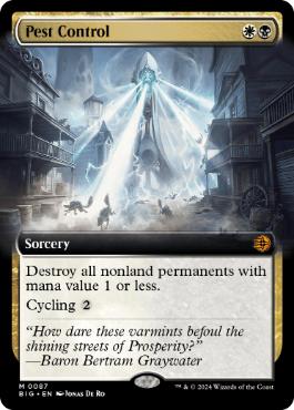 [087]【EN】【FOIL】■拡張アート■害獣駆除/Pest Control【BIG】[M][多色]