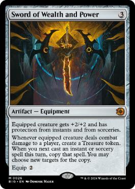 [026]【EN】【FOIL】富と力の剣/Sword of Wealth and Power【BIG】[M][茶]