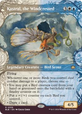 [335]【EN】■ショーケース■風冠の者、ケストラル/Kastral, the Windcrested【BLB】[R][多色]
