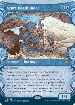 [302]【EN】【FOIL】■ショーケース■群青の獣縛り/Azure Beastbinder【BLB】[R][青]