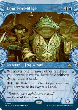 [303]【EN】【FOIL】■ショーケース■陰気な港魔道士/Dour Port-Mage【BLB】[R][青]