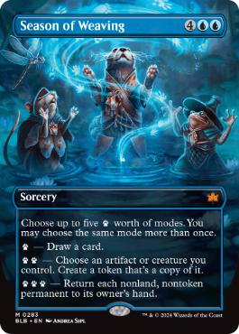 [283]【EN】【FOIL】■ボーダーレス■機織りの季節/Season of Weaving【BLB】[M][青]