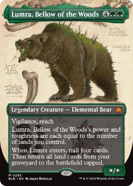 [293]【EN】【FOIL】■ボーダーレス■森の轟き、ルムラ/Lumra, Bellow of the Woods【BLB】[M][緑]