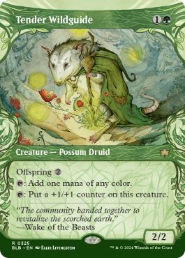 [325]【EN】【FOIL】■ショーケース■耕作する高原導き/Tender Wildguide【BLB】[R][緑]