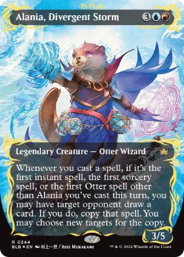 [344]【EN】【レイズドFOIL】■ボーダーレス■分岐する嵐、アラニア/Alania, Divergent Storm【BLB】[R][多色]
