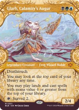 [331]【EN】【FOIL】■ショーケース■災厄の占い師、グラルブ/Glarb, Calamity's Augur【BLB】[M][多色]