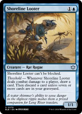 [070]【EN】川岸の物あさり/Shoreline Looter【BLB】[U][青]