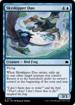 [071]【EN】飛び跳ねる二人組/Skyskipper Duo【BLB】[C][青]