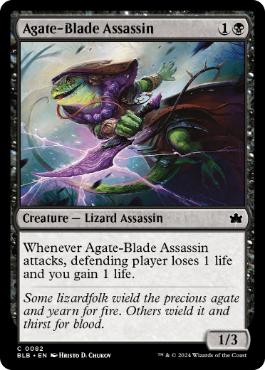 [082]【EN】瑪瑙刃の暗殺者/Agate-Blade Assassin【BLB】[C][黒]