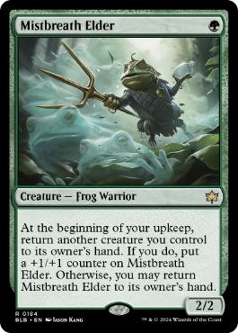 [184]【EN】霧息吹の古老/Mistbreath Elder【BLB】[R][緑]