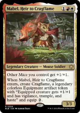 [224]【EN】岩山炎の後継者、メイブル/Mabel, Heir to Cragflame【BLB】[R][多色]
