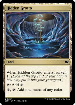 [254]【EN】隠された岩屋/Hidden Grotto【BLB】[C][土地]