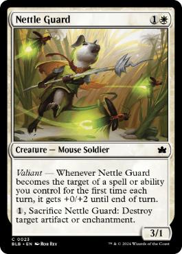 [023]【EN】【FOIL】イラクサの護衛/Nettle Guard【BLB】[C][白]