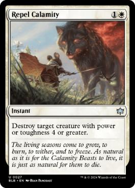 [027]【EN】【FOIL】災厄の追い返し/Repel Calamity【BLB】[U][白]