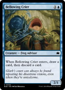[042]【EN】【FOIL】吼える叫び屋/Bellowing Crier【BLB】[C][青]