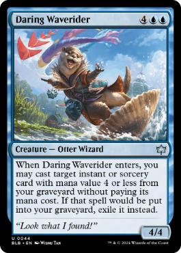 [044]【EN】【FOIL】果敢な波乗り/Daring Waverider【BLB】[U][青]