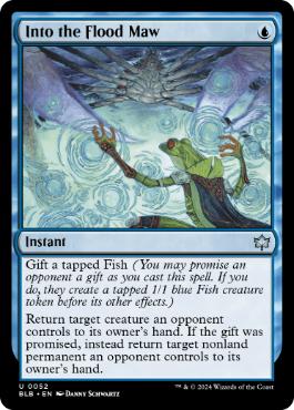 [052]【EN】【FOIL】洪水の大口へ/Into the Flood Maw【BLB】[U][青]
