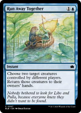 [067]【EN】【FOIL】共に逃走/Run Away Together【BLB】[C][青]