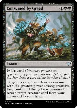[087]【EN】【FOIL】貪る欲望/Consumed by Greed【BLB】[U][黒]
