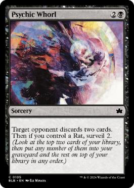 [105]【EN】【FOIL】精神の渦巻き/Psychic Whorl【BLB】[C][黒]