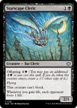 [116]【EN】【FOIL】星景の僧侶/Starscape Cleric【BLB】[U][黒]