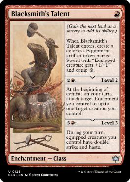 [125]【EN】【FOIL】鍛冶の才能/Blacksmith's Talent【BLB】[U][赤]