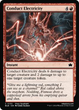 [130]【EN】【FOIL】電気の伝導/Conduct Electricity【BLB】[C][赤]