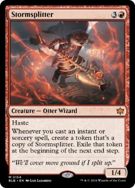 [154]【EN】【FOIL】嵐を断つ者/Stormsplitter【BLB】[M][赤]